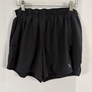 Xersion Black Recycled Polyester Athletic Shorts w/Liner Size M
